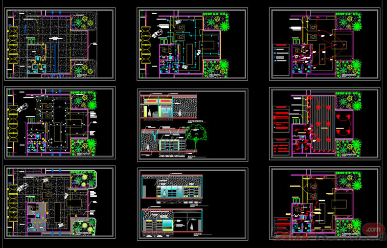 دانلود فایل اتوکد پلان مغازه با انبار و فضای خودپرداز DWG | Shop With Storage And ATM Area برای AutoCAD